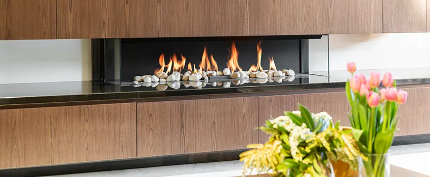 Double-height Fireplace Design Refurbishment in Tulare, California